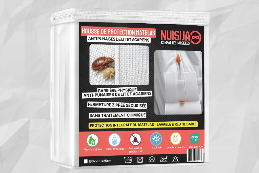 Nuisija Housse de Protection Matelas anti-punaises de lit et acariens — vue 3