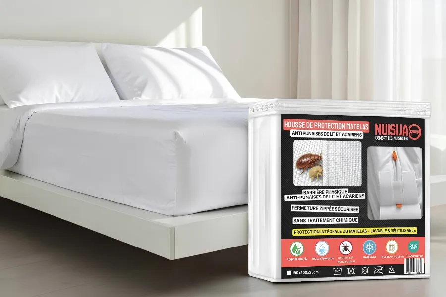 Nuisija Housse de Protection Matelas anti-punaises de lit et acariens — vue 1