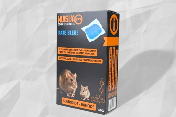 Nuisija Pâte Bleue — carton de 10 sachets rodenticide 15 g
